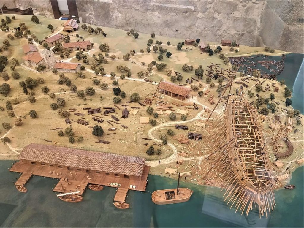 Maqueta del Real Astillero de Guarnizo en Santander